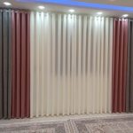 پردهای پانچ دو رنگ با دکور کالیفرنیا